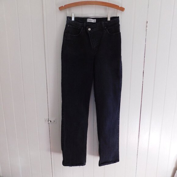 🦌 Abercrombie & Fitch The Ankle Straight Ultra High Rise size 27 - Picture 1 of 14